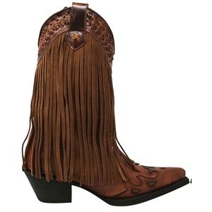 Dingo Fringe Cowboy Boots